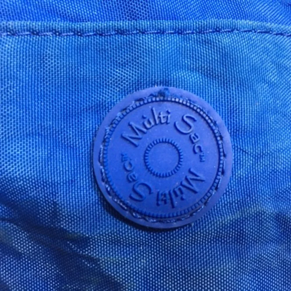 Multi Sac Blue Nylon Crossbody Bag w/ Adjustable Strap - Picture 2 of 10